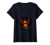 Womens From Ashes to Glory, the Phoenix Way for Adults and Kids V-Neck T-Shirt