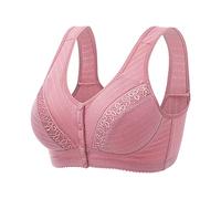 Women'S Front Fastening Bras 22 Pack Bras Plus Size Front Buckle Open Bras Ladies Push Up Full Coverage Bras For The Elderly High Impact Sports Bras For Large Breasts Support Wire-Free Bra