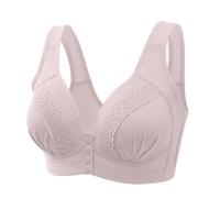Womens Front Fastening Bras UK Sale Clearance, Ladies Lace Everyday Bra Push Up Bras V Neck Wireless Bralettes, Comfort Lingerie Soft Cups Floral Underwear Plus Size Minimiser Yoga Fitness Crop Top