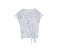Women's Front Knot Patterned T-Shirt Tom Tailor Blanc 3XL