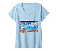 Womens Frutiger Aero Y2k 2000s V-Neck T-Shirt