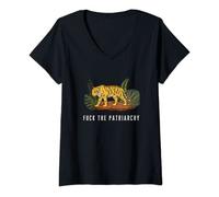 Womens Fuck the Patriarchy V-Neck T-Shirt