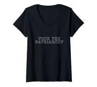 Womens Fuck the Patriarchy V-Neck T-Shirt