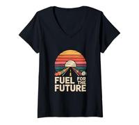 Womens Fuel for The Future: Colon Cancer Awareness V-Neck T-Shirt