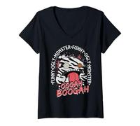Womens Fuggler Oogah Boogah Zebra Odd Edition V-Neck T-Shirt