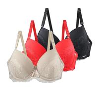 Women's Full Coverage Minimizer Bra Bag 3 Strap Set Sexy Big Tight Classic Comfort Everyday Sports Low Support Gel Bras for Women Plus Size UK Ladies Plunge Multiway Balcony 38Dd Padded Push Up Blue