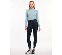 LeMieux Demi Bregging - Ladies Pull On Breeches - Full Seat Silicone Grip - Navy - UK12