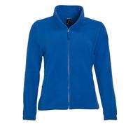 Womens Full Zip Fleece BROWN BLUE PURPLE ORANGE + MORE SOLS Ladies Jacket