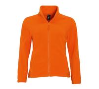 Womens Full Zip Fleece BROWN BLUE PURPLE ORANGE + MORE SOLS Ladies Jacket