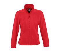 Womens Full Zip Fleece BROWN BLUE PURPLE ORANGE + MORE SOLS Ladies Jacket