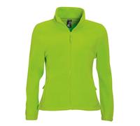 Womens Full Zip Fleece BROWN BLUE PURPLE ORANGE + MORE SOLS Ladies Jacket
