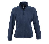 Womens Full Zip Fleece BROWN BLUE PURPLE ORANGE + MORE SOLS Ladies Jacket