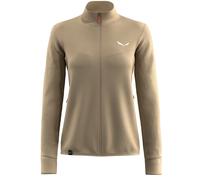 Women's full zip hiking jacket Salewa Puez Waffle Hyb Pl Beige L