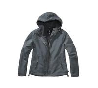 Women's full-zip hooded waterproof jacket Brandit Gris XL