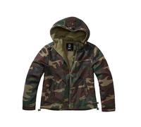 Women's full-zip hooded waterproof jacket Brandit Vert L