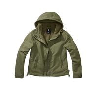 Women's full-zip hooded waterproof jacket Brandit Vert XS