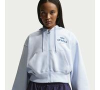 Women's full zip hoodie Nike Phoenix Bleu L