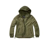 Women's full zip waterproof summer jacket Brandit Vert XS