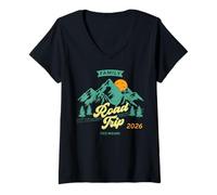Women's Fun Matching Family Road Trip 2026 - Fizz Wizard V-Neck T-Shirt