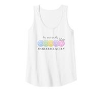 Womens Fun Pickleball Shirt Women Bow Down to This Pickleball Queen Tank Top
