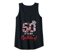 Womens Funny 50 Years Old Birthday Its My 50th Birthday Gifts Women Tank Top