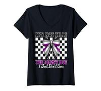 Womens Funny Asexual Pride Flag It's Not That You Aren't Hot V-Neck T-Shirt