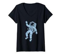 Women's Funny Astronomy Astrophysics Astronauts V-Neck T-Shirt