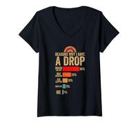 Women's Funny Axe Throwing Reasons Why I Have A Drop Hatchet Thrower V-Neck T-Shirt