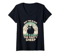 Womens Funny Black Sheep Cousin Quirky Family Outcast Humor V-Neck T-Shirt