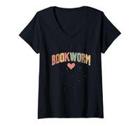 Womens Funny Bookworm Bibliophile Obsession Book Passion Lover V-Neck T-Shirt