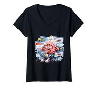Women's Funny Brain Error Programmer Stress V-Neck T-Shirt