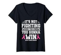 Women's Funny Breast Cancer Survivor Masectomy V-Neck T-Shirt