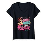 Women's Funny cat Quote for Humorous aand Crazy People V-Neck T-Shirt