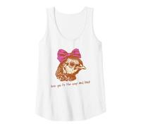 Womens Funny Chicken Humor Shirts “Love You to The Coop and Back Tank Top