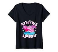 Womens Funny cool Cruising vacation wife girlfriend Big Deck Energy V-Neck T-Shirt
