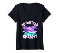 Womens Funny cool Cruising vacation wife girlfriend Big Deck Energy V-Neck T-Shirt