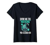 Womens Funny Cybersecurity IT Support IT Security Network Engineer V-Neck T-Shirt