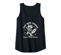 Womens Funny Dancing Raccoon, Take More Chances, Dance More Dances Tank Top