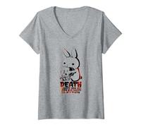 Women's Funny Death Bunny T-Shirt V-Neck T-Shirt