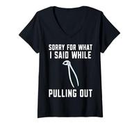 Women's Funny Dentist Dental Surgeon V-Neck T-Shirt