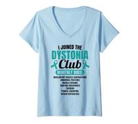 Women's Funny Dystonia Warrior V-Neck T-Shirt