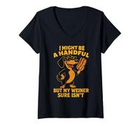 Womens Funny Embarrassing Shirts Crude Cringey Inappropriate Humor V-Neck T-Shirt