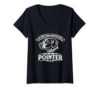 Women's Funny English Pointer Dog V-Neck T-Shirt