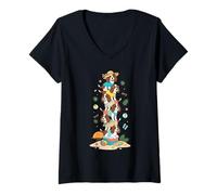 Women's Funny English Springer Spaniel Summer Vacation Family Beach V-Neck T-Shirt