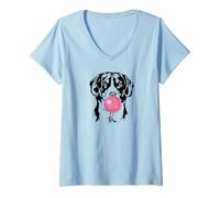 Womens Funny Entlebucher Mountain Dog Portrait Dog mom Dogs V-Neck T-Shirt