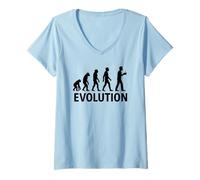 Womens Funny Evolution Design - Final Stage Coffee Lover V-Neck T-Shirt