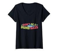 Women's Funny Fishing Joke V-Neck T-Shirt