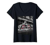 Womens Funny Gangster Cats Street Cat Gang Meme GIFS for Men Wonen V-Neck T-Shirt