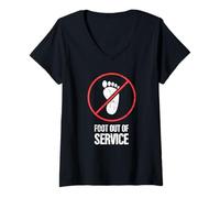 Womens Funny Gift For A Foot Fracture / Broken Foot T-Shirt V-Neck T-Shirt