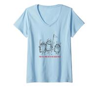 Women's Funny Golf Pun Par-tee time with the hack Pack V-Neck T-Shirt